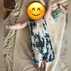 Kate Quinn the woods shortie romper modal die dye